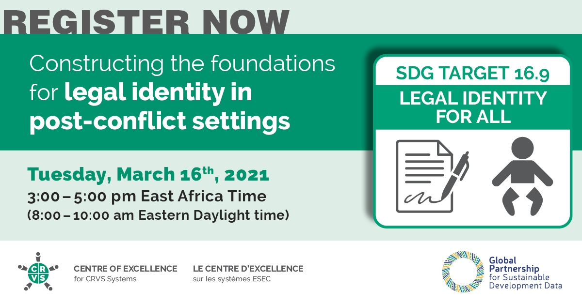 Webinar: Constructing the foundations for legal identity in post conflict  situations